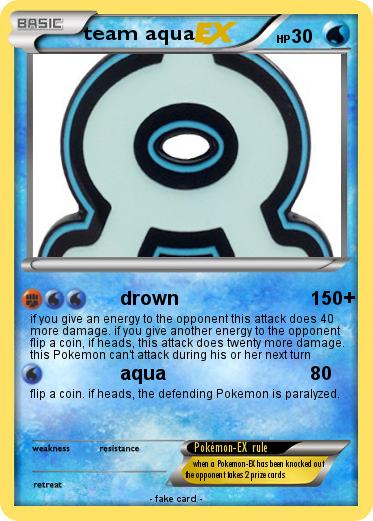 Pokemon team aqua