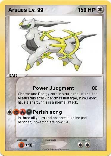 Pokemon Arsues Lv. 99