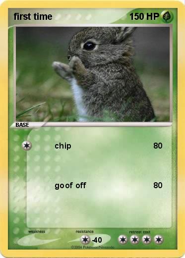 Pokemon first time
