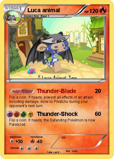 Pokemon Luca animal