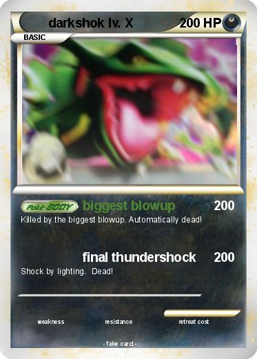 Pokemon darkshok lv. X