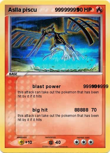 Pokemon Aslla piscu            99999999