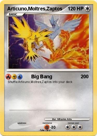 Pokemon Articuno,Moltres,Zaptos