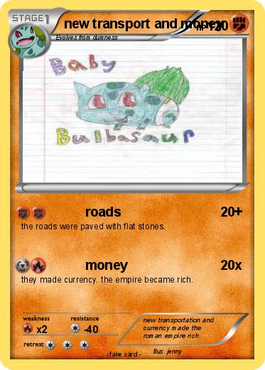Pokemon new transport and money