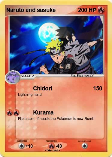 Pokemon Naruto and sasuke