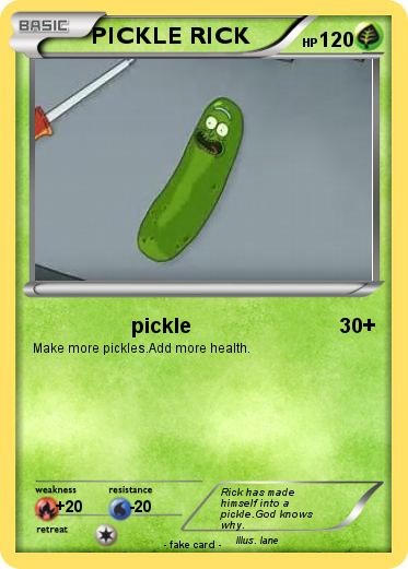 Pokemon PICKLE RICK