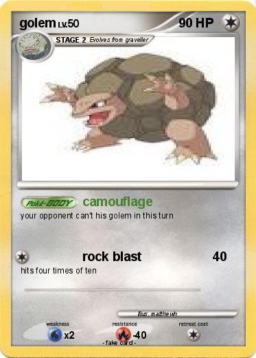 Pokemon golem