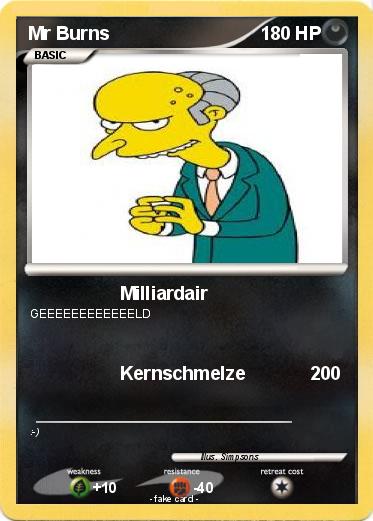Pokemon Mr Burns