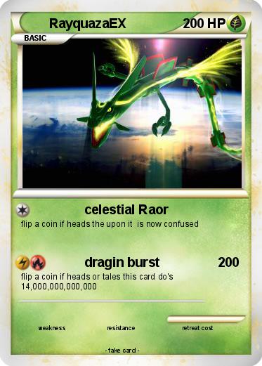 Pokemon RayquazaEX