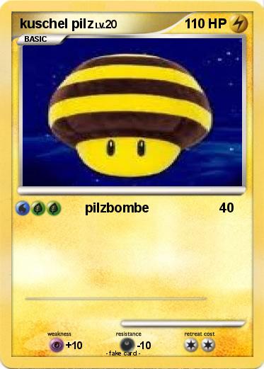 Pokemon kuschel pilz
