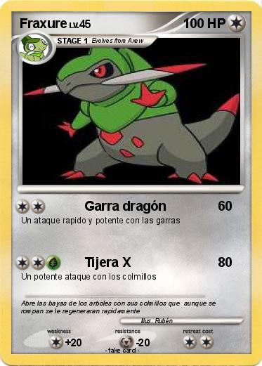 Pokemon Fraxure