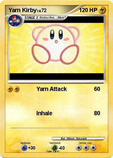 Pokemon Yarn Kirby