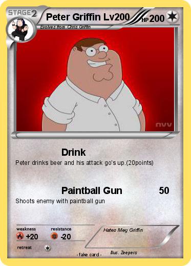 Pokemon Peter Griffin Lv200