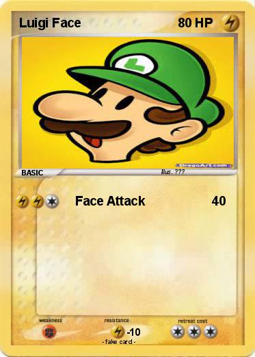 Pokemon Luigi Face