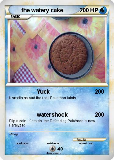 Pokemon the watery cake