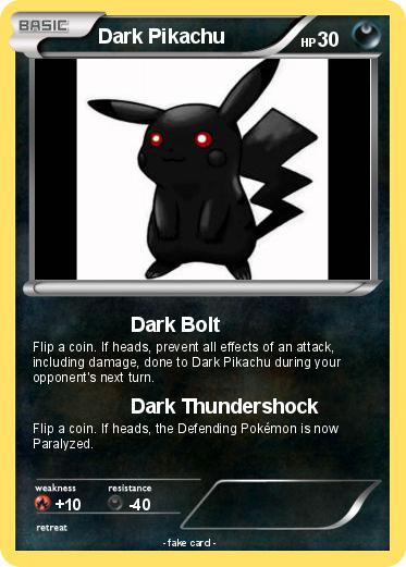 Pokemon Dark Pikachu