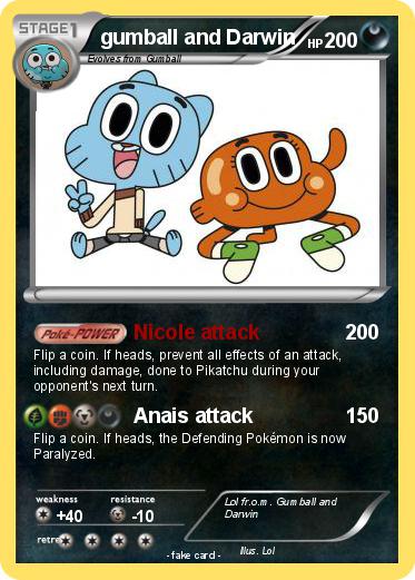 Pokemon gumball and Darwin