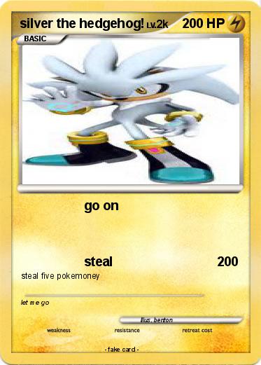 Pokemon silver the hedgehog!