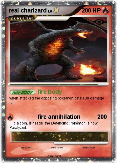 Pokemon real charizard