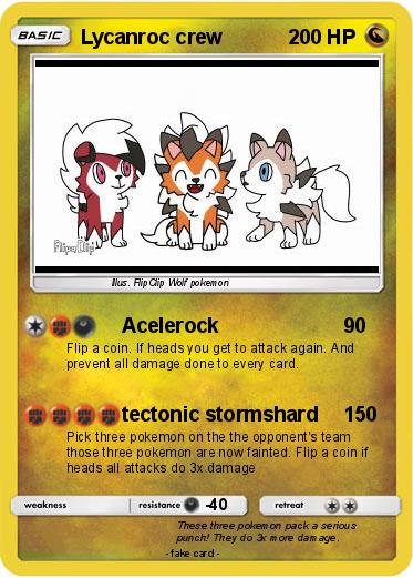 Pokemon Lycanroc crew