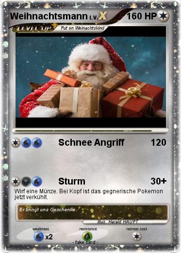 Pokemon Weihnachtsmann