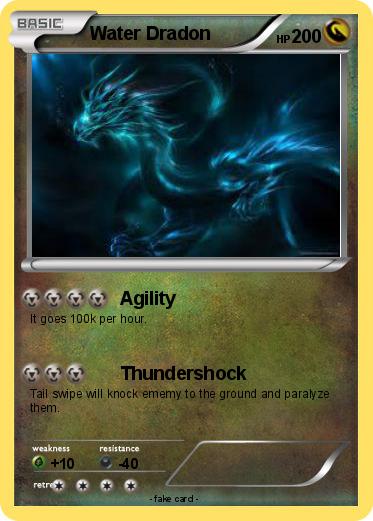 Pokemon Water Dradon