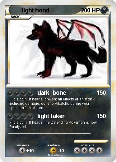 Pokemon light hond