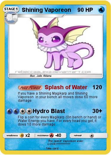 Pokemon Shining Vaporeon