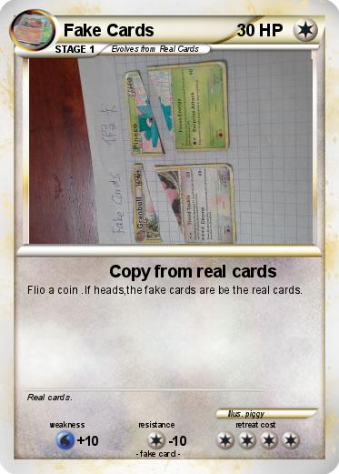 Pokemon Fake Cards