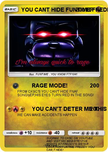 Pokemon YOU CANT HIDE FUNTIME FREDDY