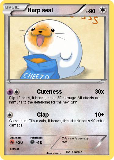 Pokemon Harp seal Pokemon Harp seal