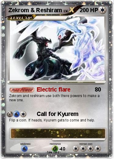 Pokemon Zekrom & Reshiram