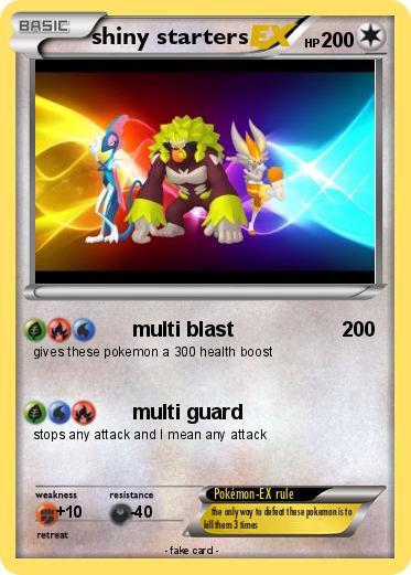Pokemon shiny starters