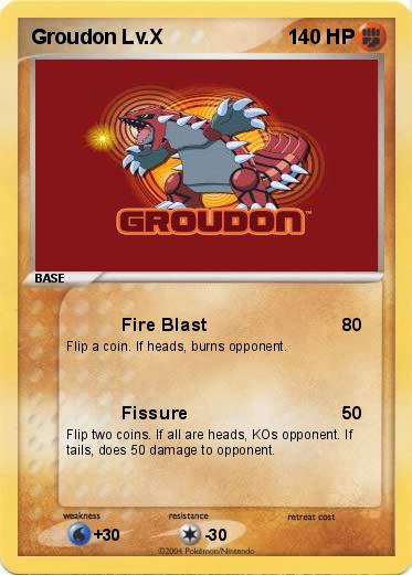 Pokemon Groudon Lv.X