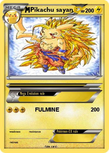Pokemon Pikachu sayan
