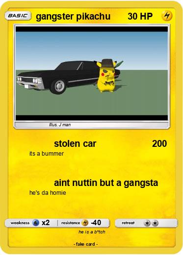 Pokemon gangster pikachu