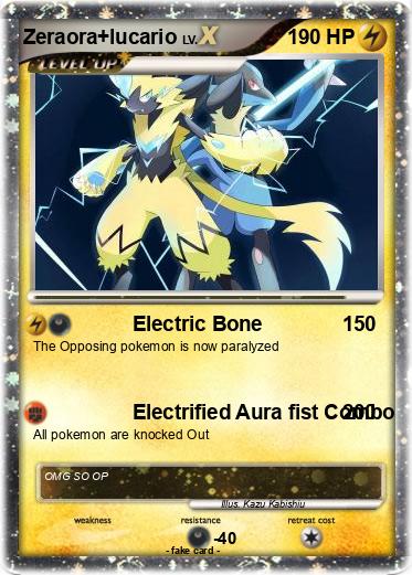 Pokemon Zeraora+lucario