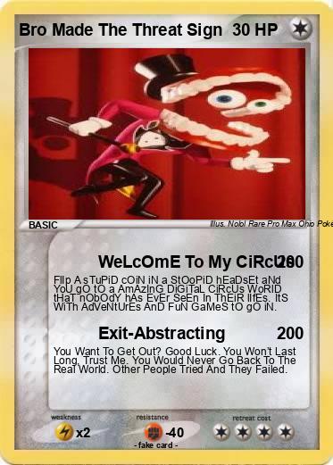 Pokemon Bro Made The Threat Sign