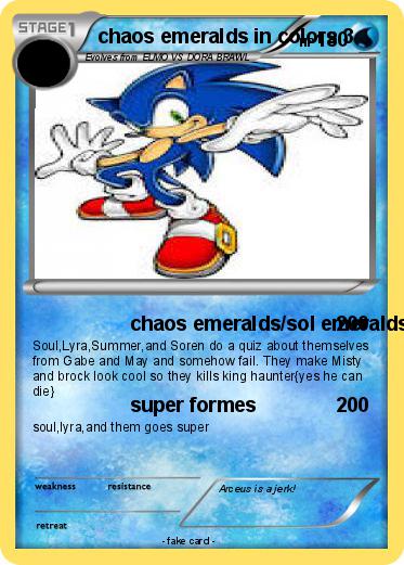 Pokemon chaos emeralds in colors 3