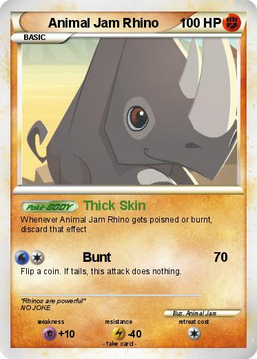 Pokemon Animal Jam Rhino