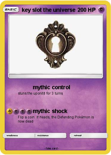 Pokemon key slot the universe