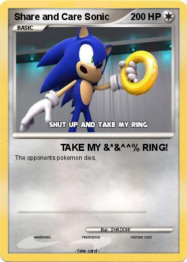 Pokemon Share and Care Sonic