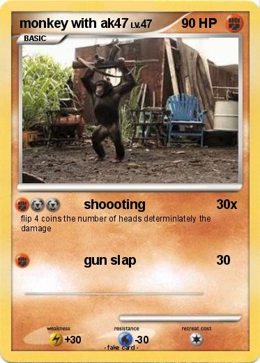 Pokemon monkey with ak47