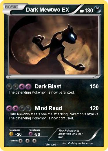 Pokemon Dark Mewtwo EX