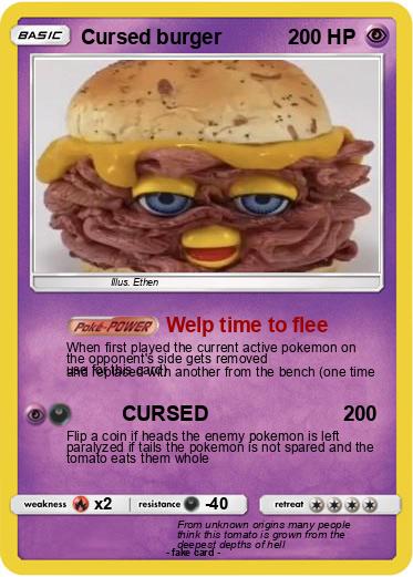 Pokemon Cursed burger