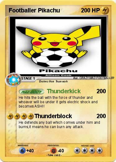 Pokemon Footballer Pikachu