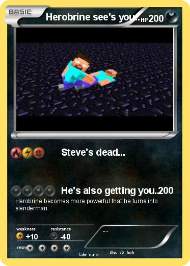 Pokemon Herobrine see's you..