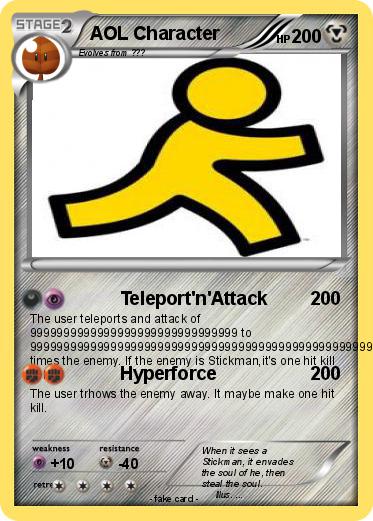 Pokemon AOL Character
