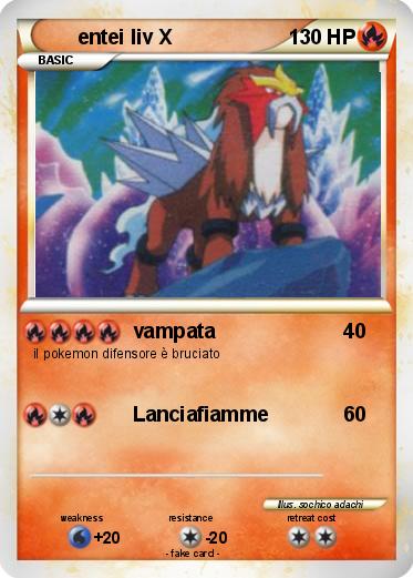 Pokemon entei liv X