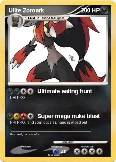 Pokemon Ulite Zoroark